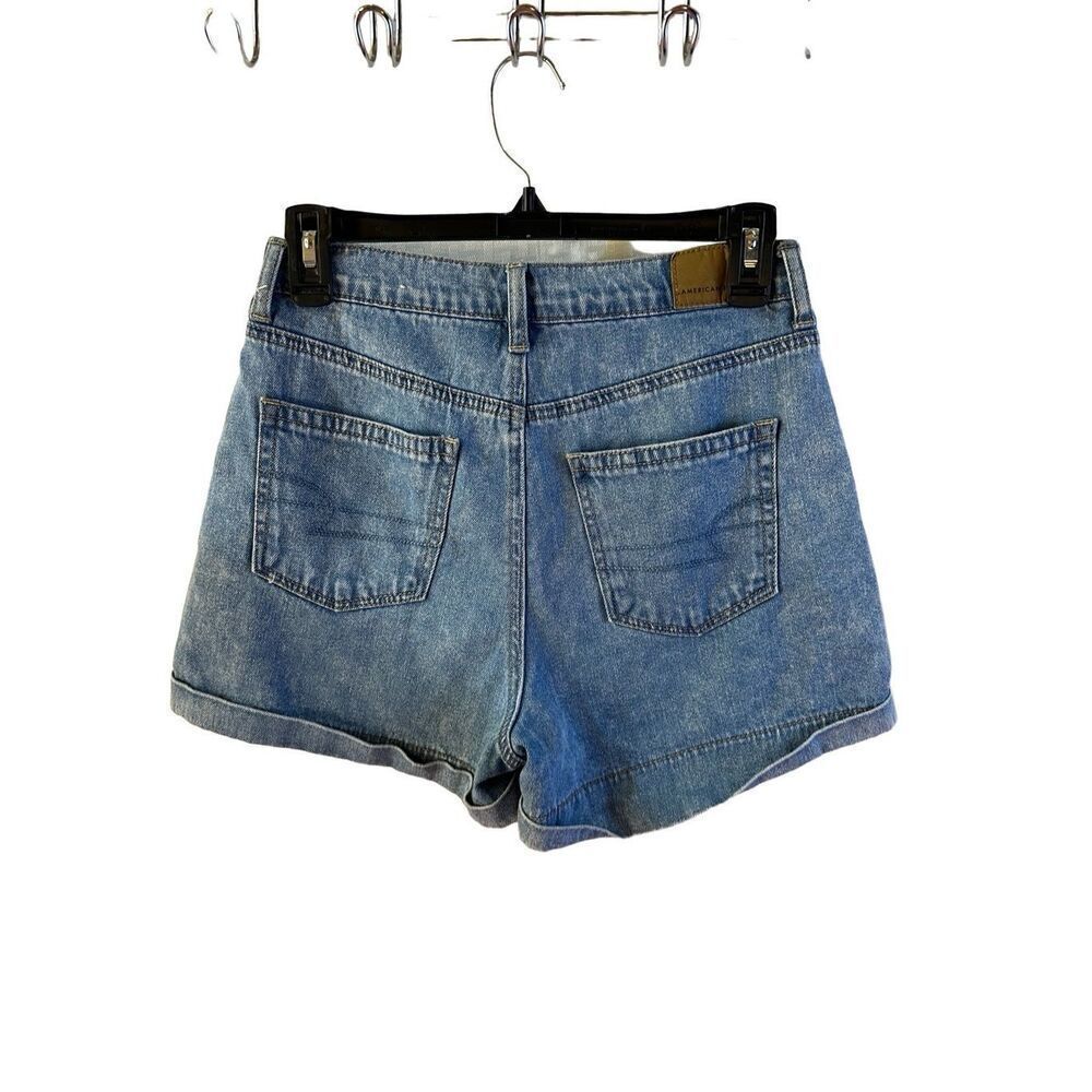 American Eagle mom shorts size 2 denim jeans #54485 rolled hems